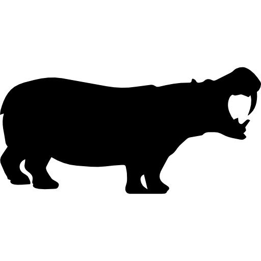 clipart hippo mammal