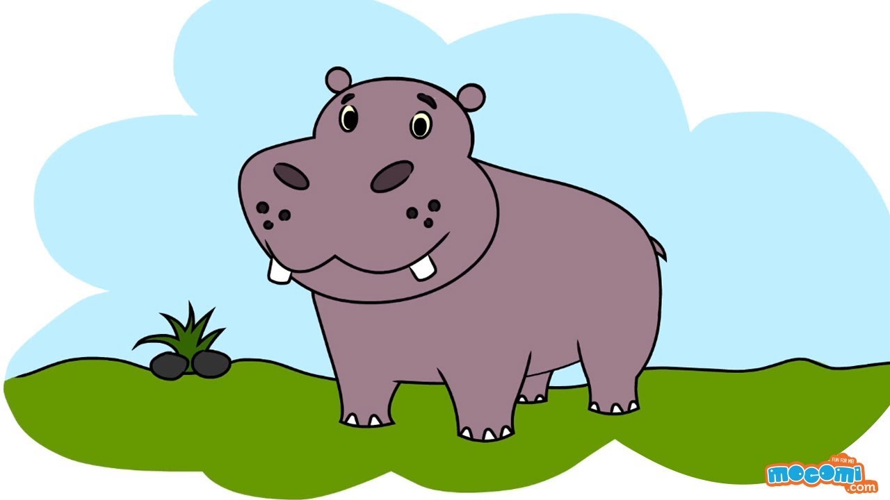 clipart hippo preschooler