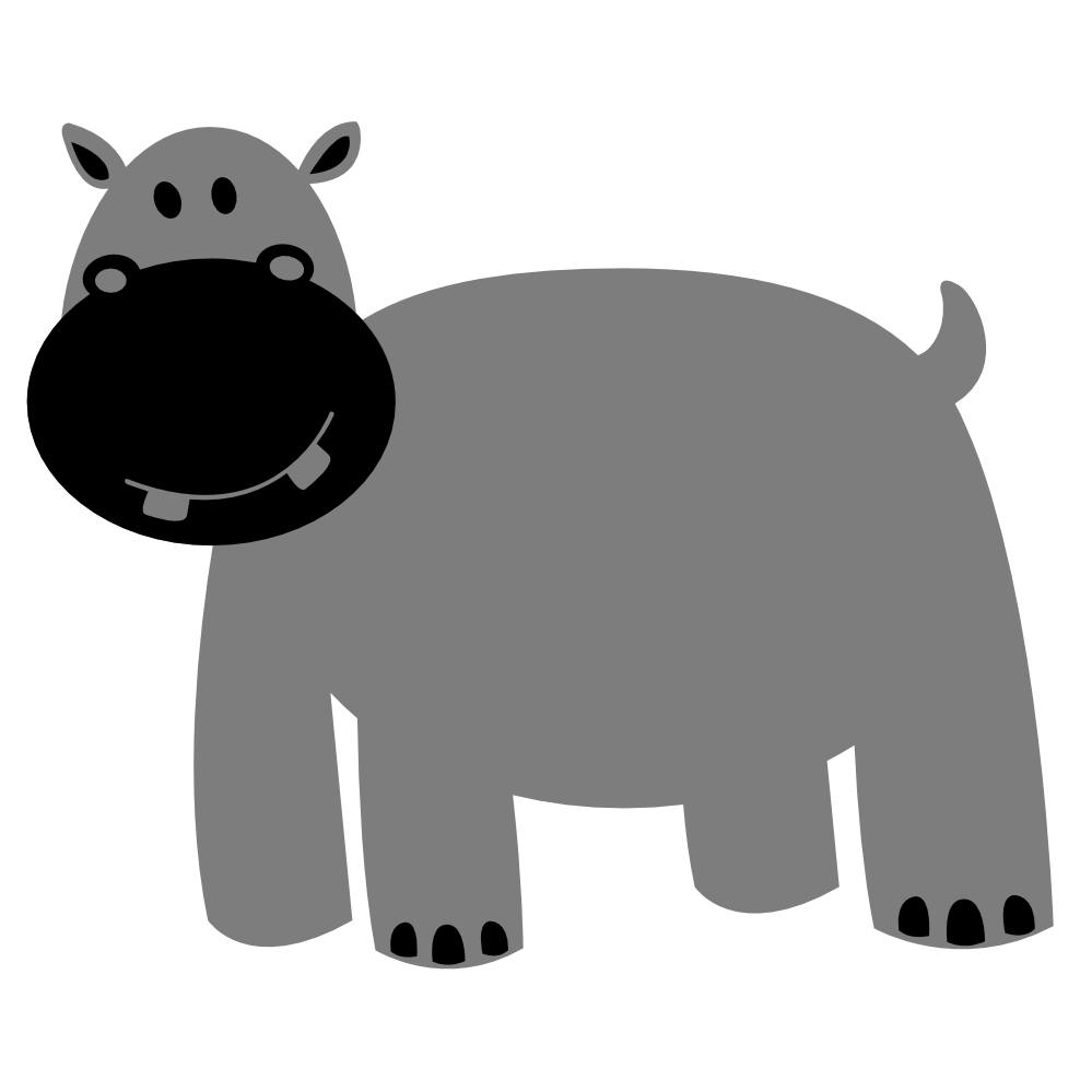 hippo clipart dancing