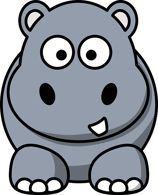 clipart hippo sad
