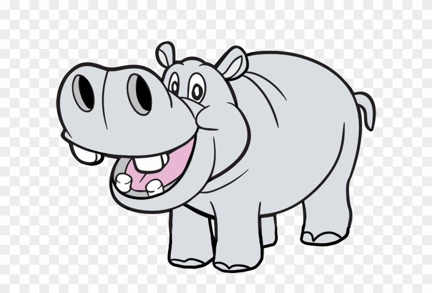 clipart hippo transparent background