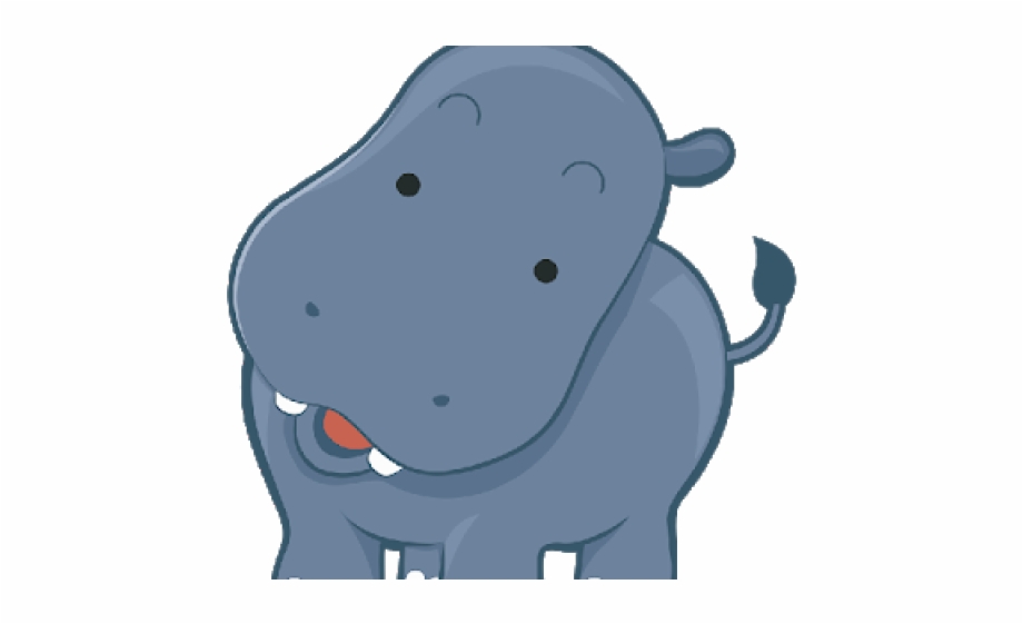 clipart hippo two