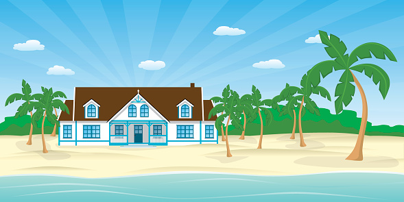 clipart home beach house