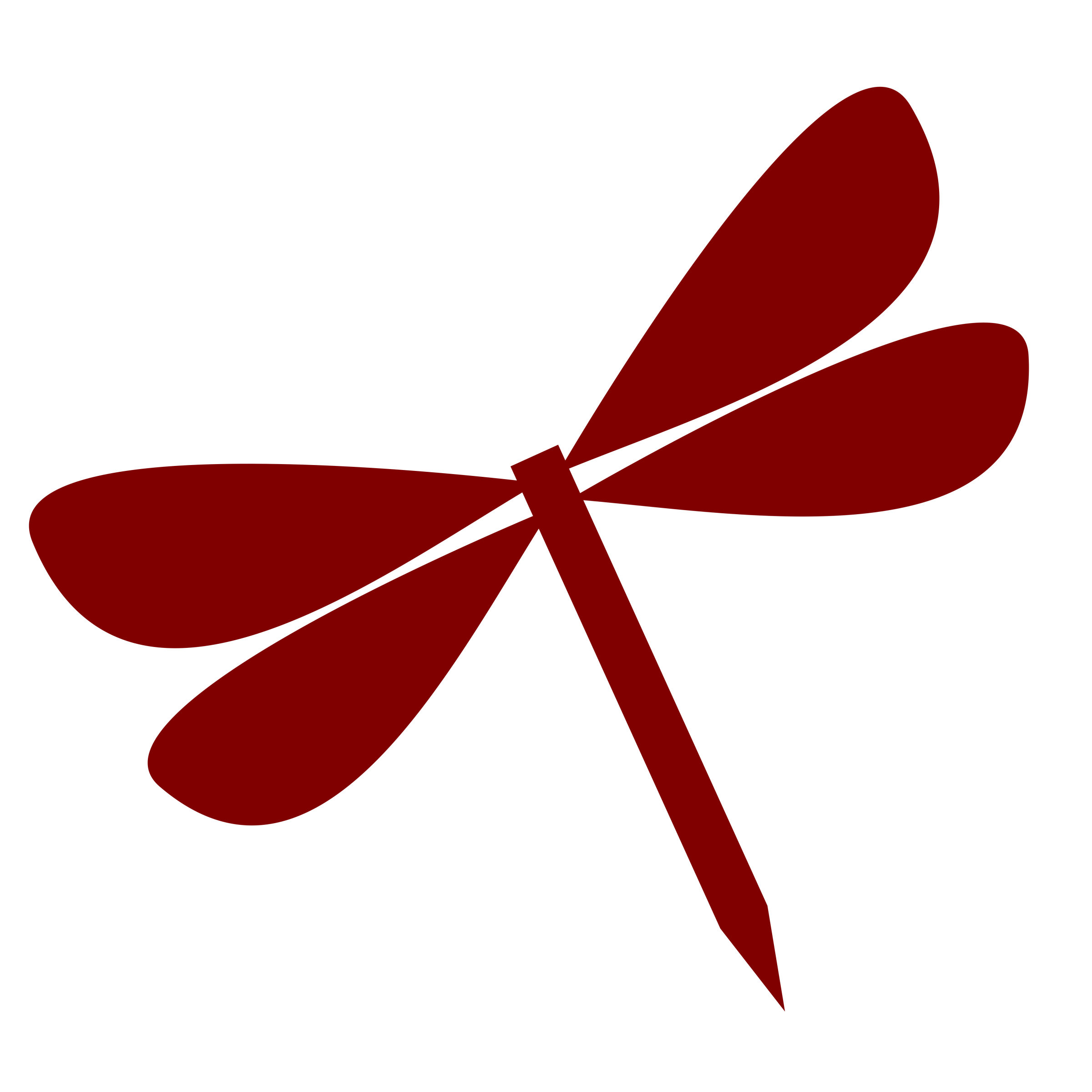 silhouette clipart dragonfly