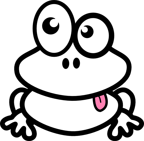 frog clipart easy