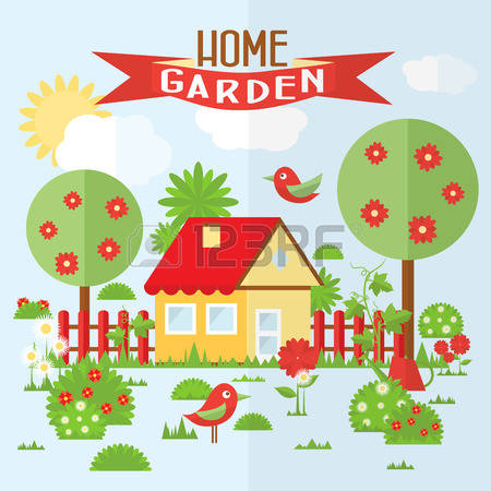 home clipart garden