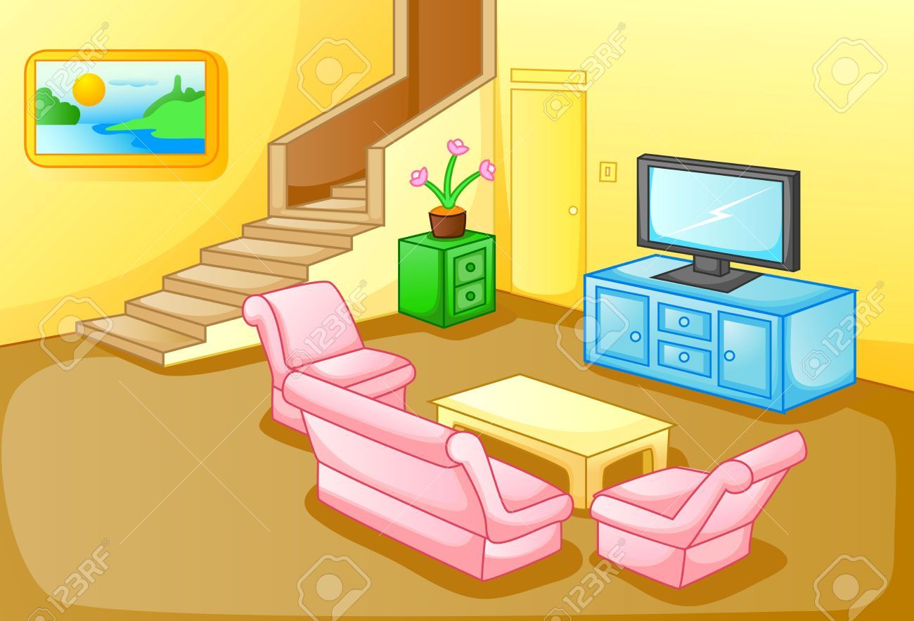 clipart houses living room