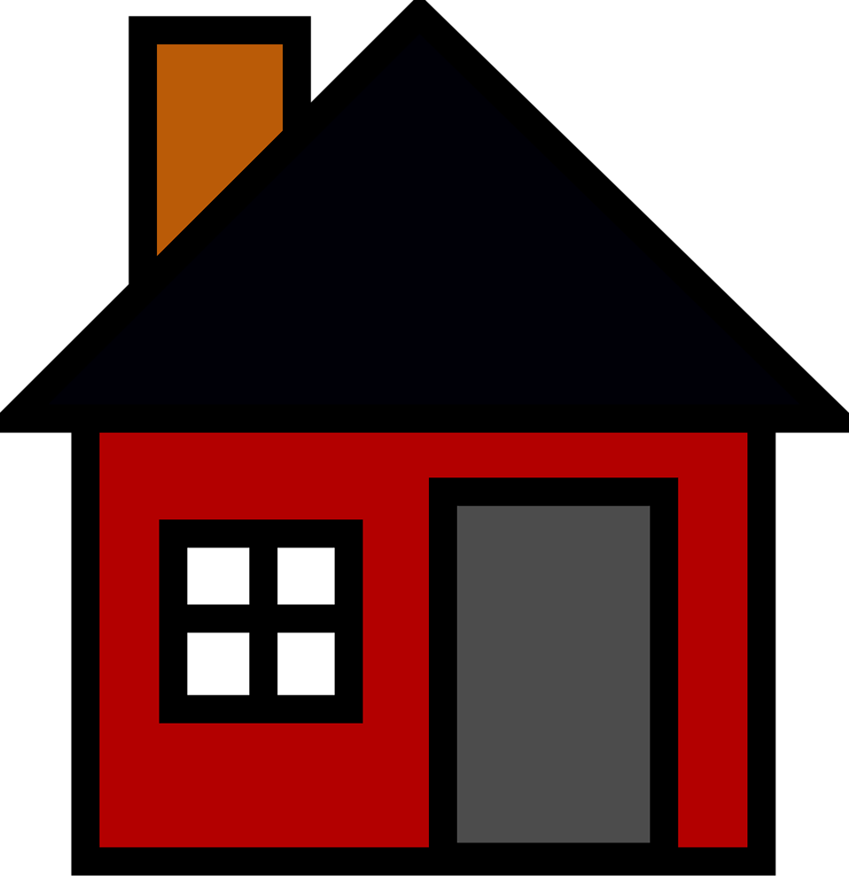 home clipart red house