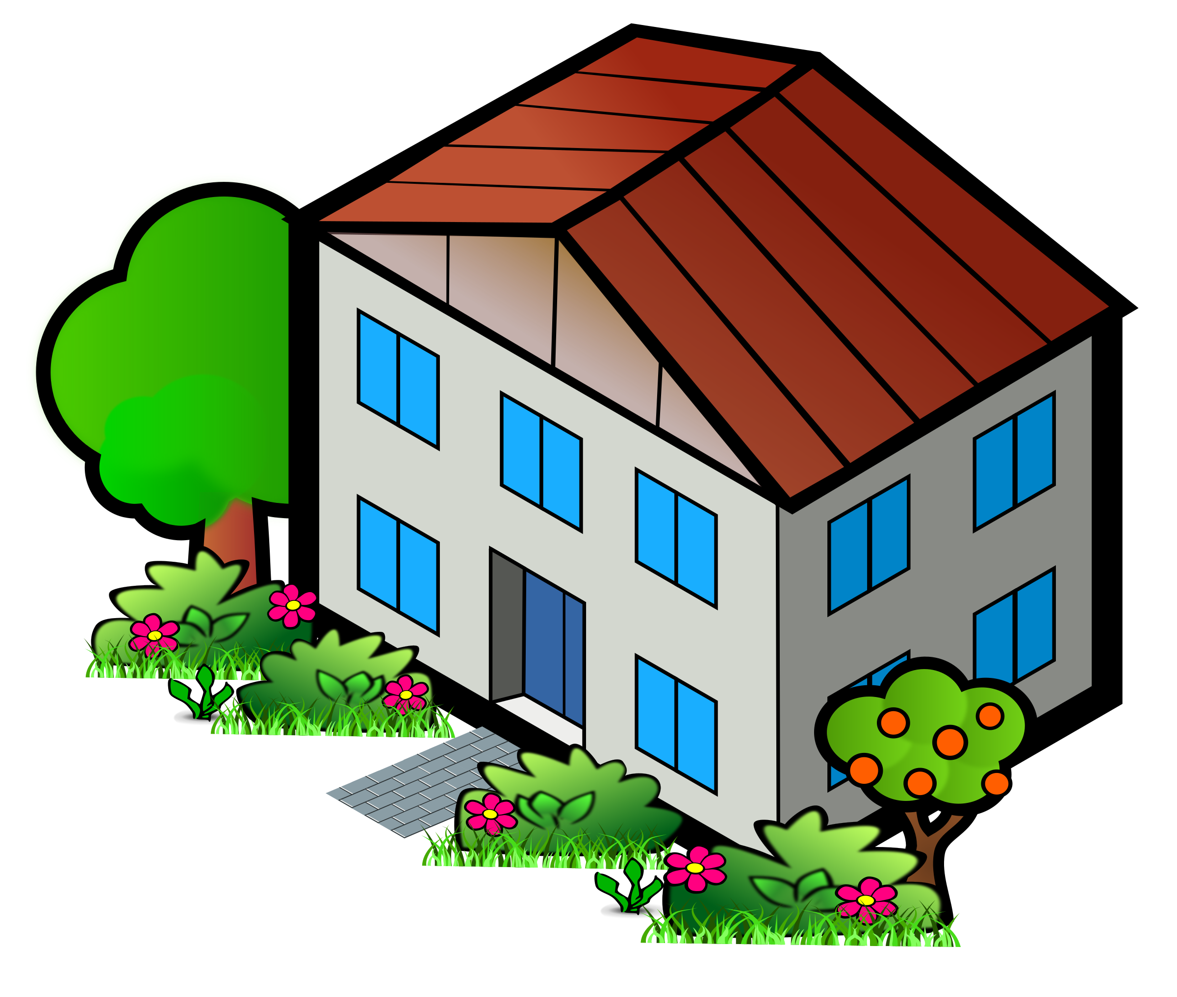 Iso city grey house. Clipart map town