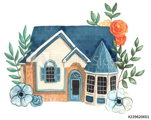 clipart home illustration