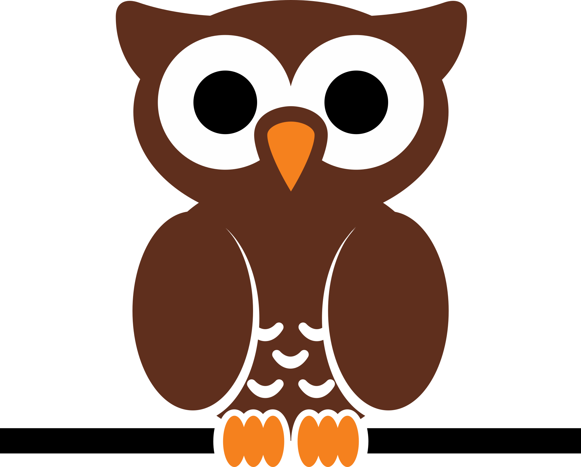 clipart owl shape