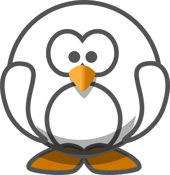 penguin clipart vector
