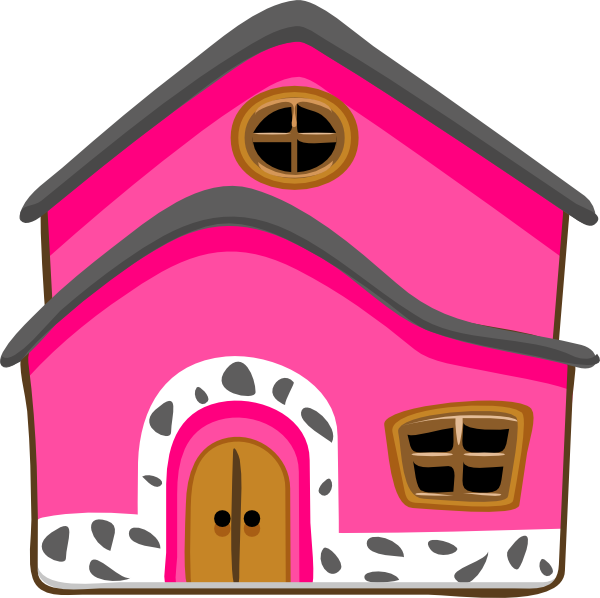 Clip art at clker. Pink house png