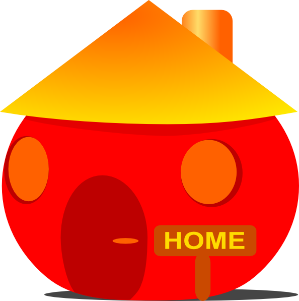 Clipart home red house. Clip art at clker