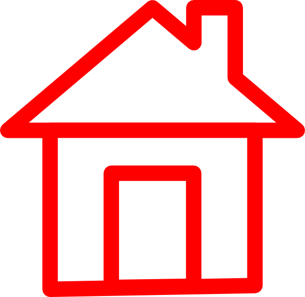 clipart home red house