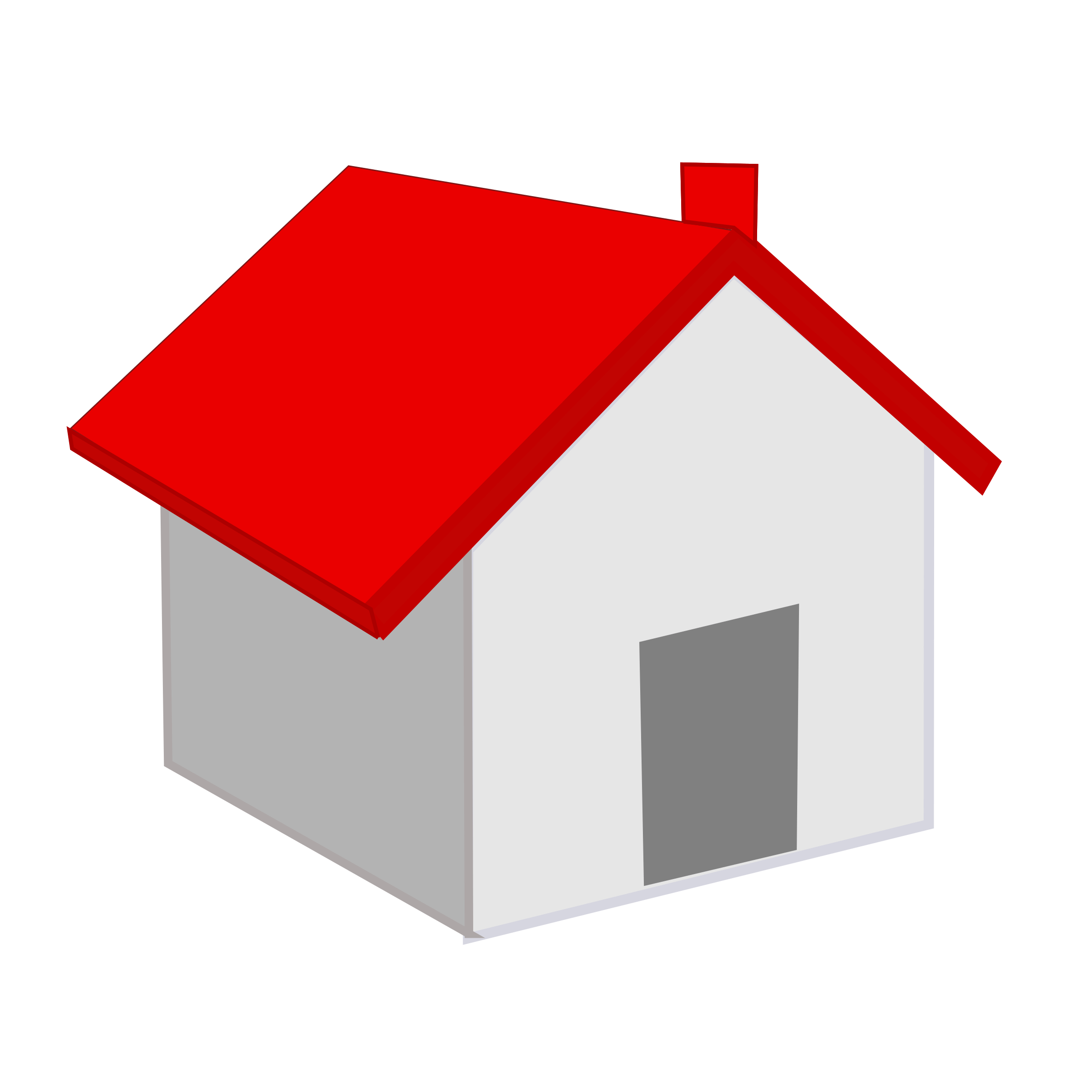 Red roof home icon. House graphic png