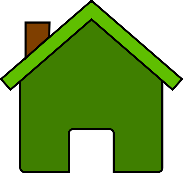 clipart house green