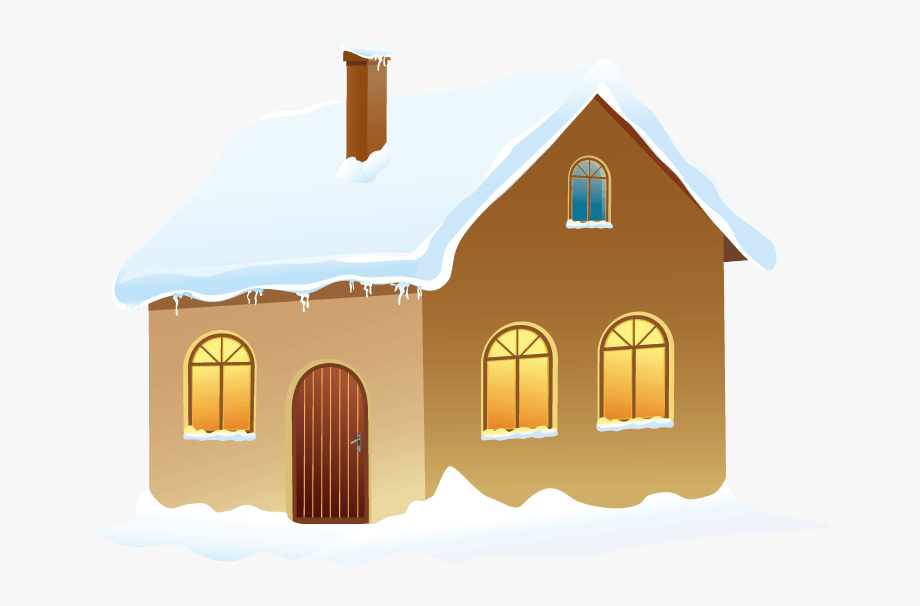 house clipart winter