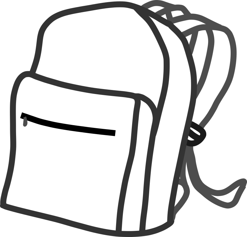 clipart homework bag