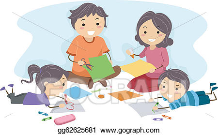 clipart homework family