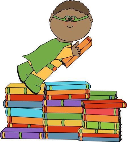 hero clipart reading