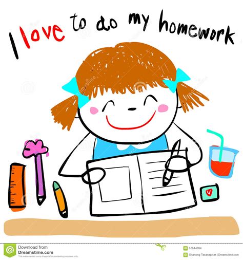 make time for homework clipart