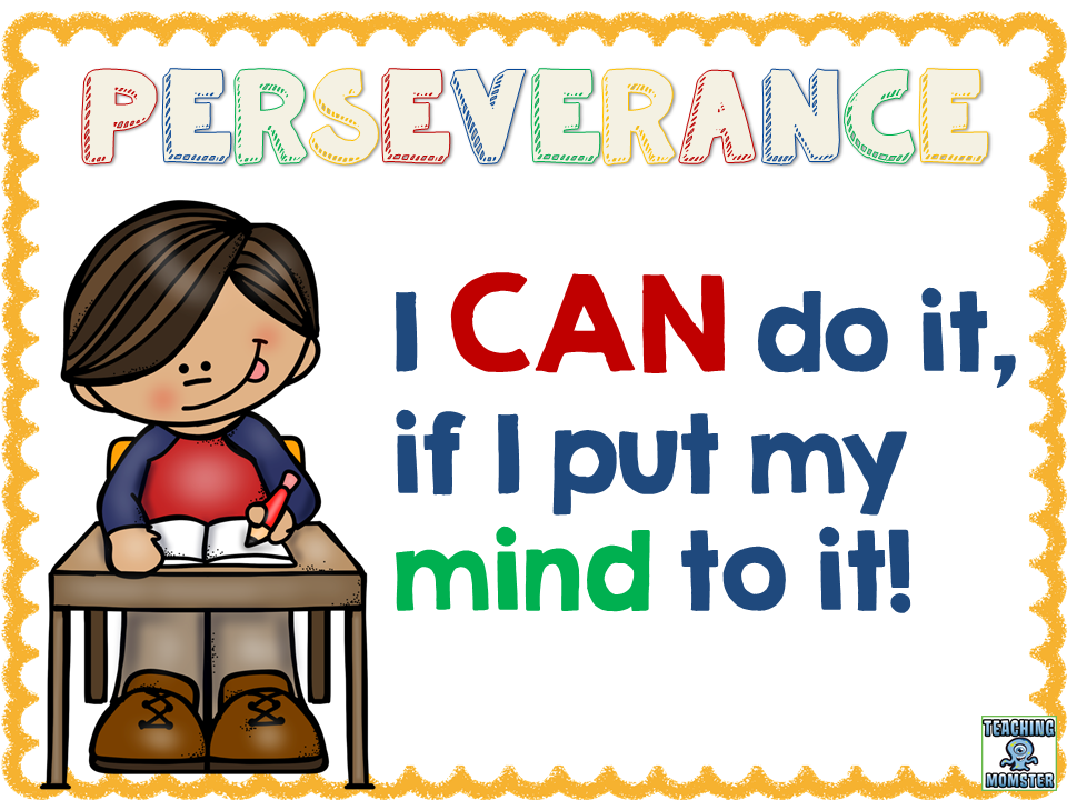 kindergarten clipart perseverance