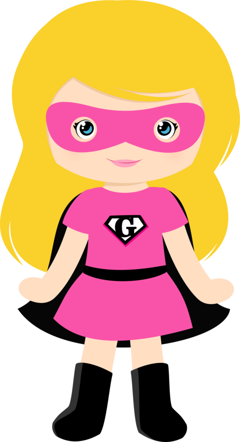 Pop pink superhero