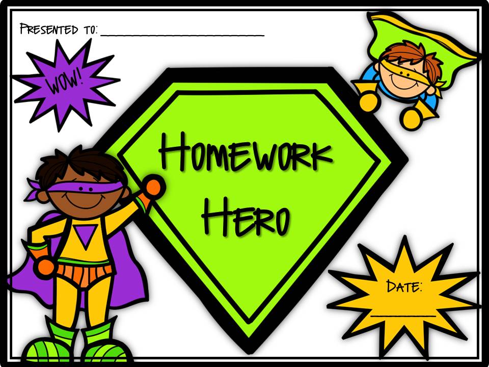 hero clipart homework