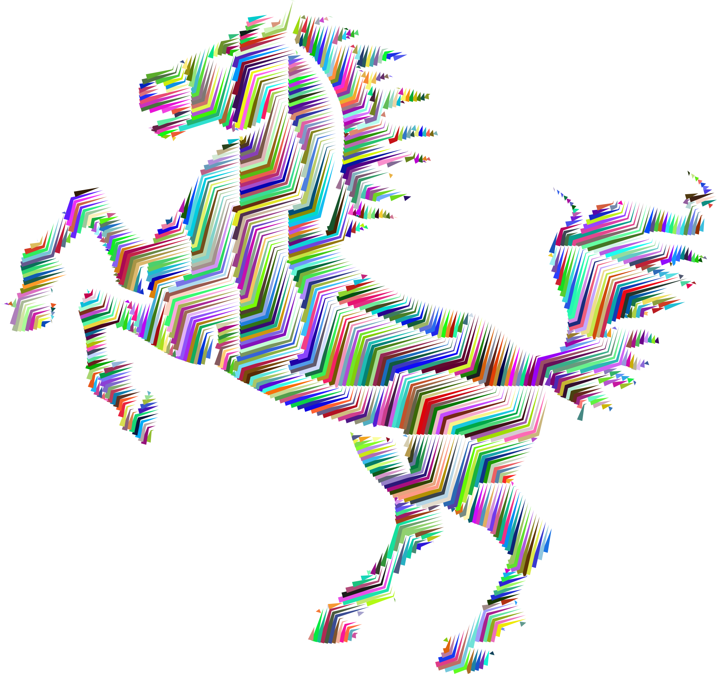 horse clipart abstract