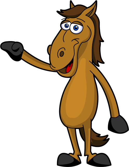 clipart horse cartoon