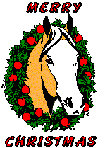 horse clipart christmas