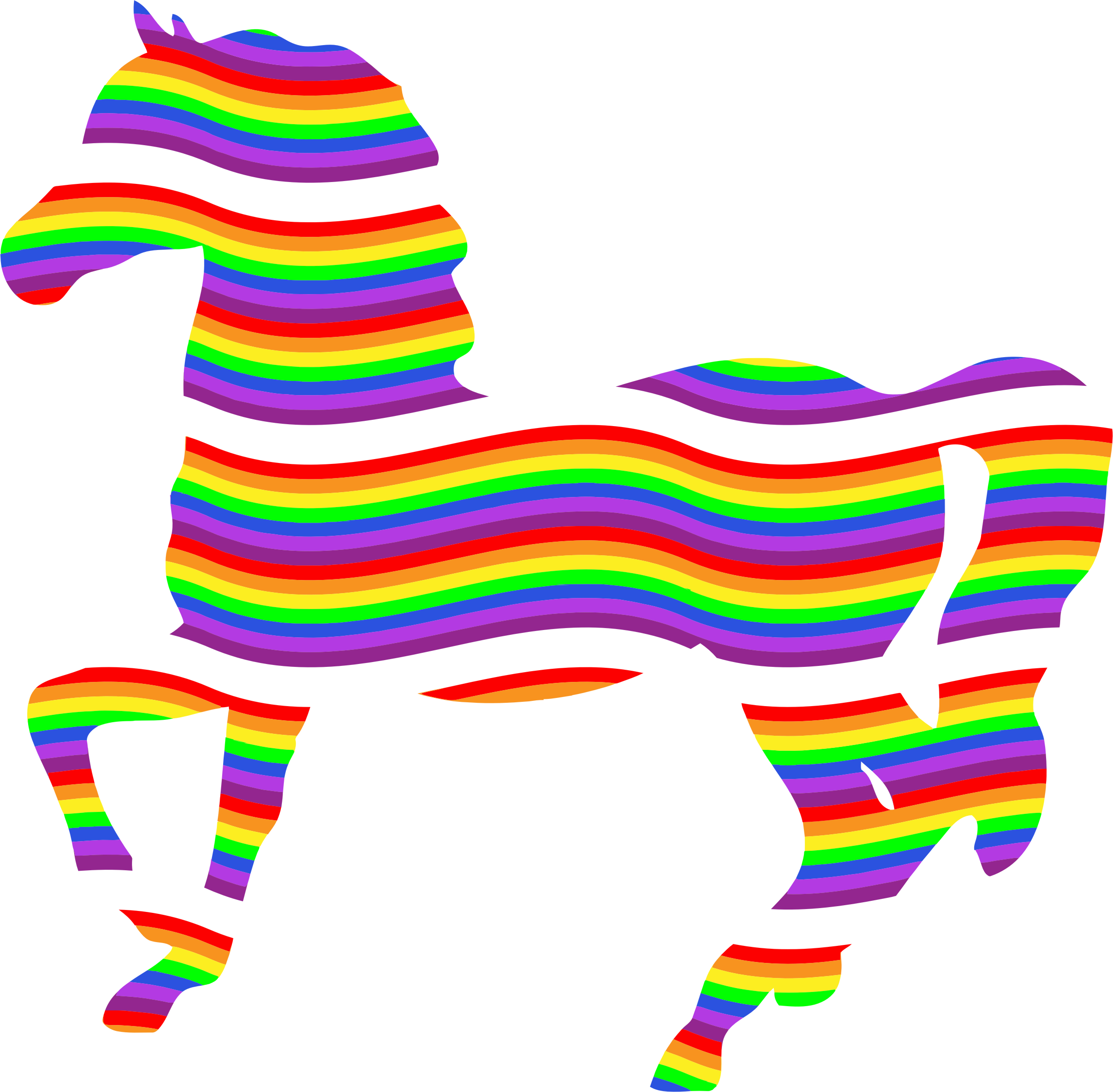 clipart horse colourful