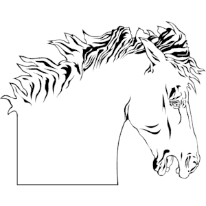 Cliparts of free download. Clipart horse frame