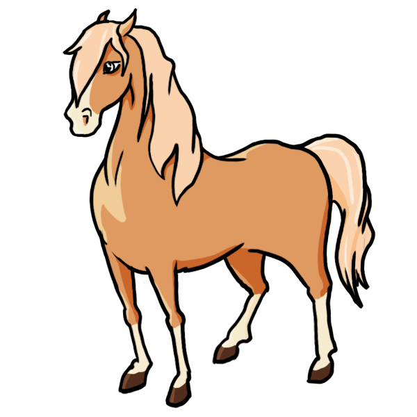 Cartoon drawings cliparts co. Horses clipart mustang horse