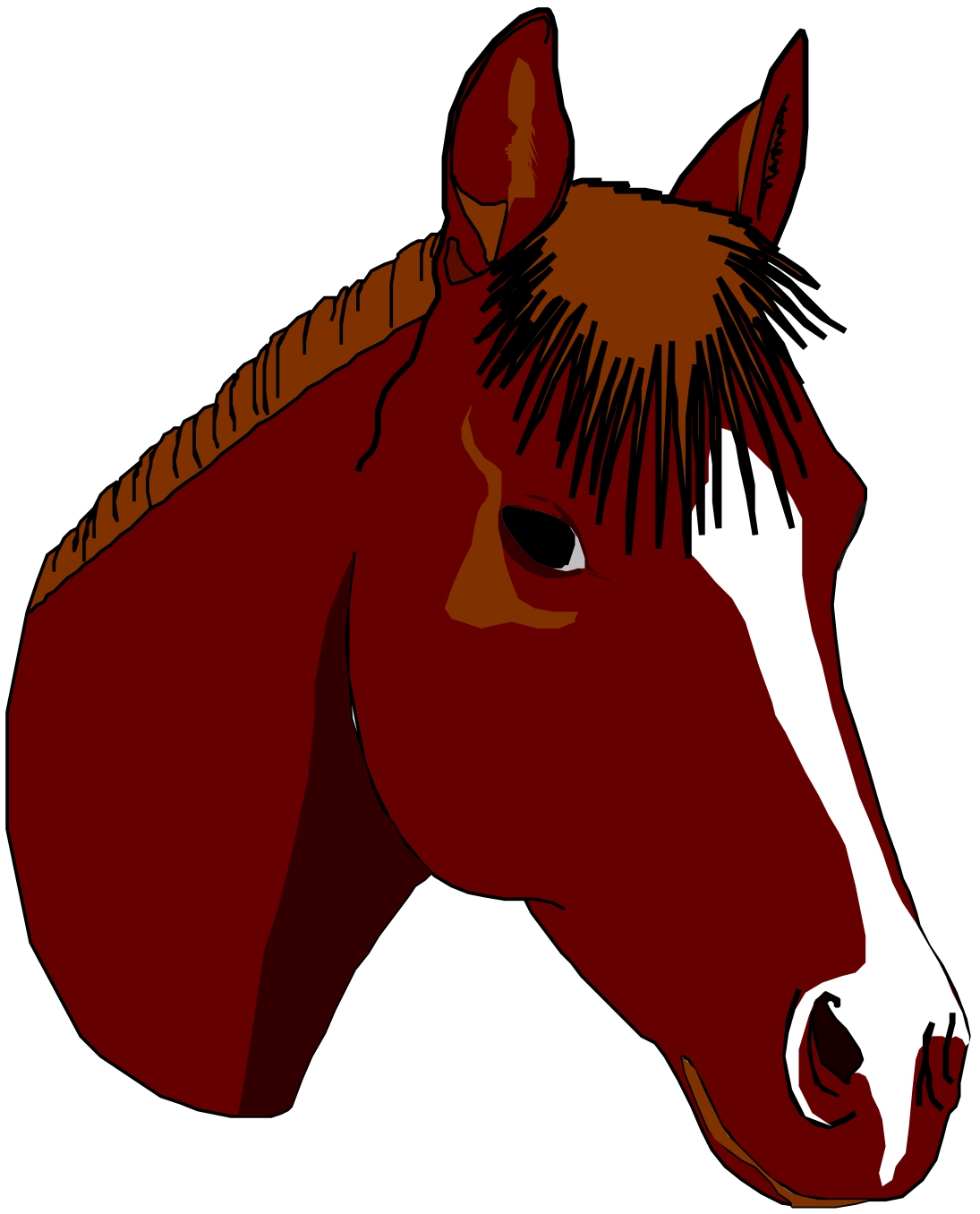 Clipart horse horse head. Clip art clipartfest clipartix