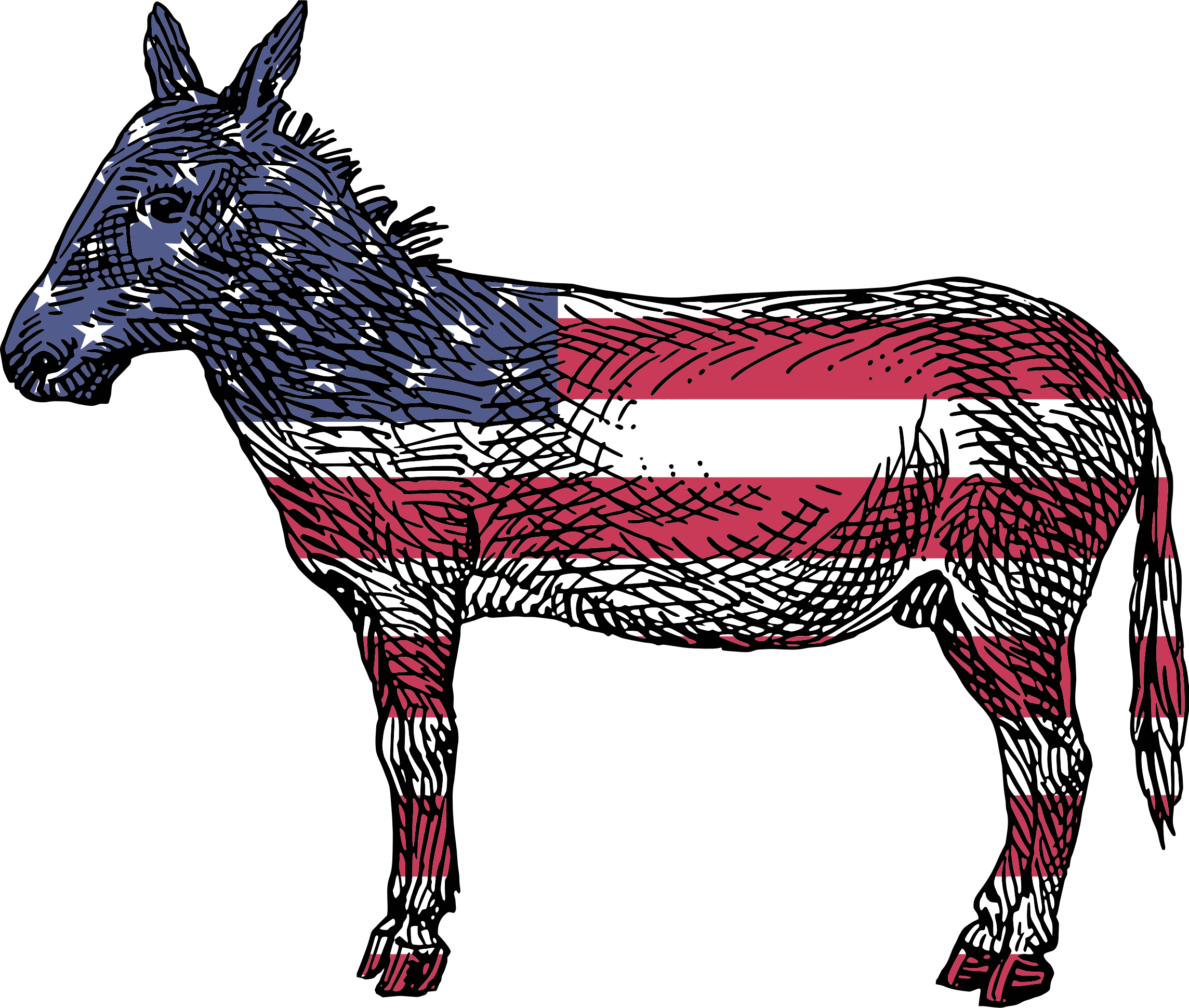 horses clipart patriotic