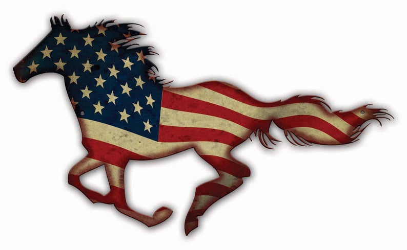 clipart horse patriotic