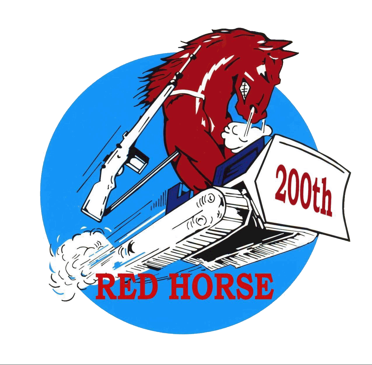 clipart horse red