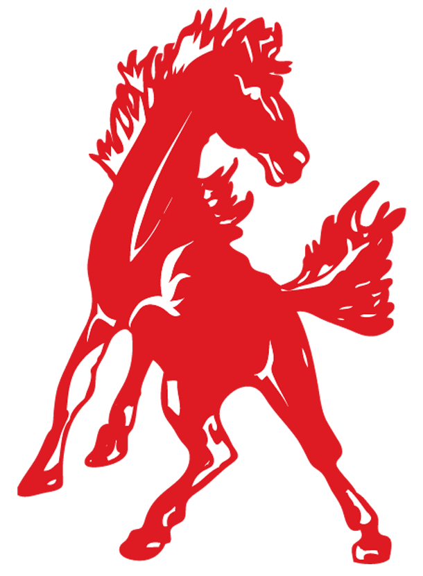 clipart horse red