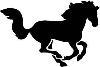 horse clipart shadow