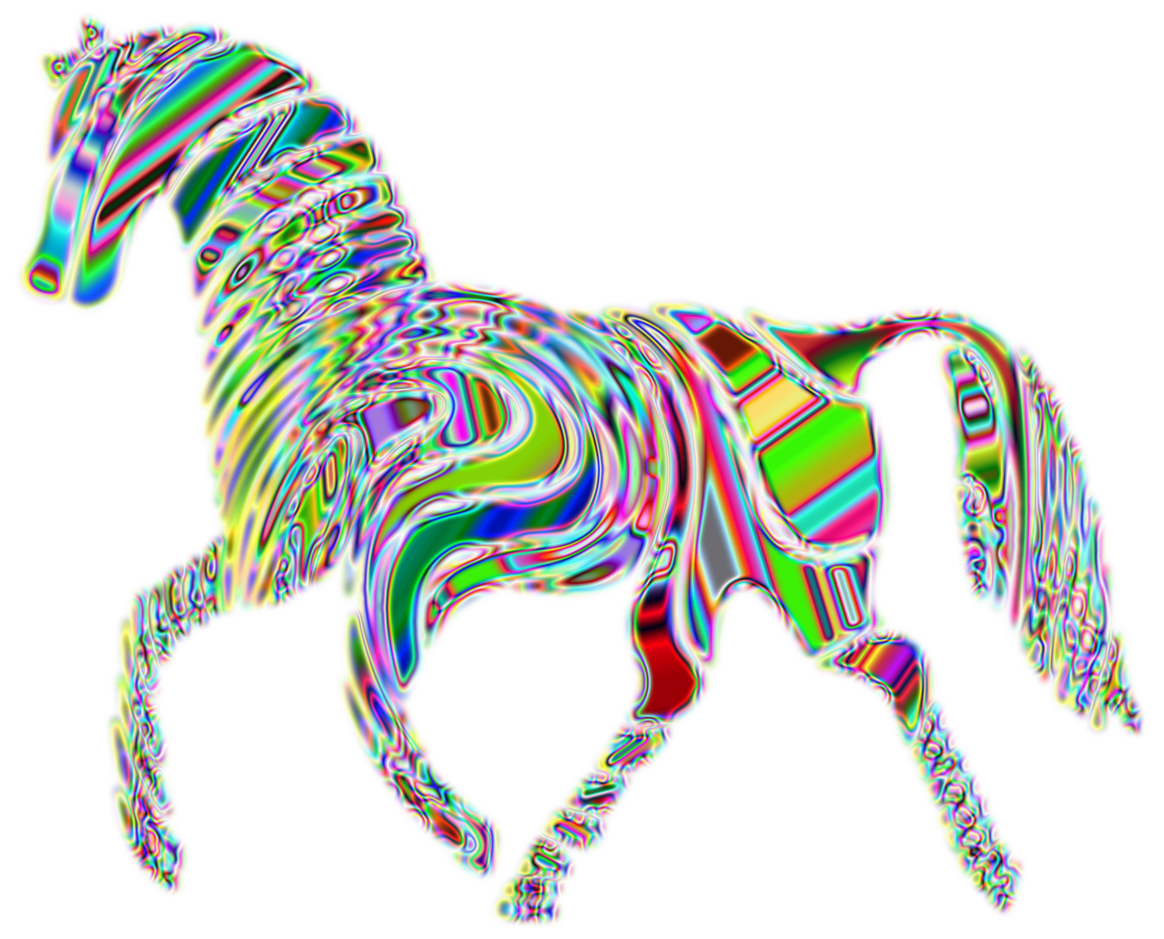 horse clipart abstract