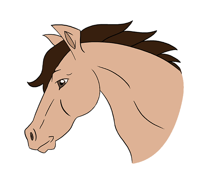head clipart mustang horse