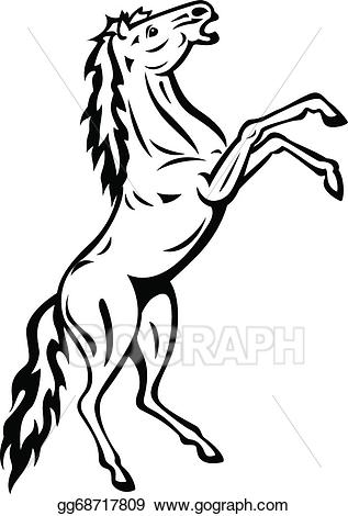 clipart horse standing