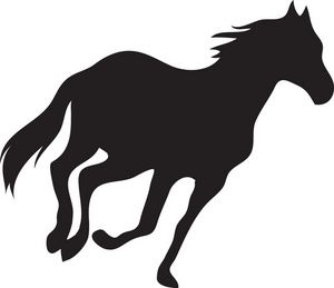 clipart horse trot
