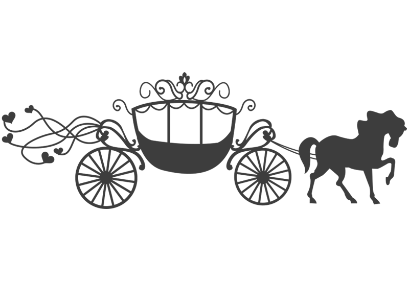 clipart horse vehicle