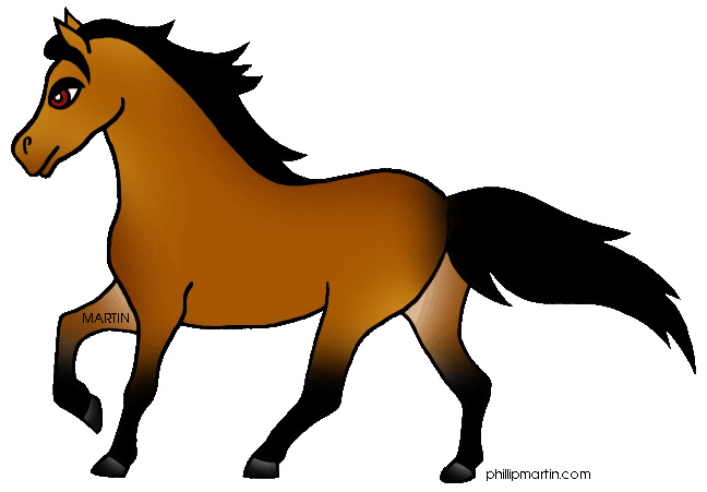 clipart horse walking