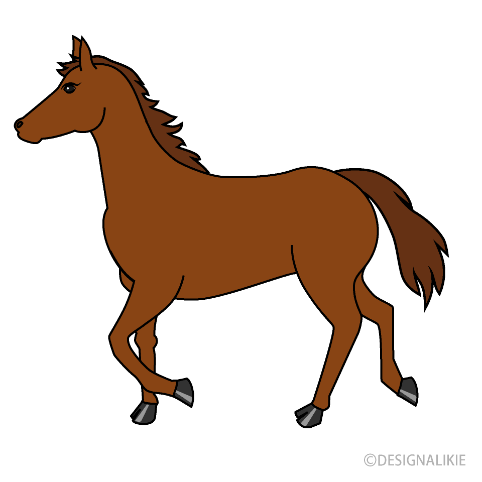 clipart horse walking