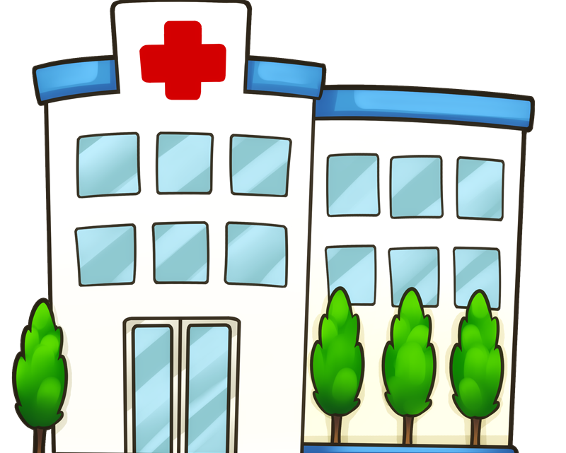 clipart hospital cartoon