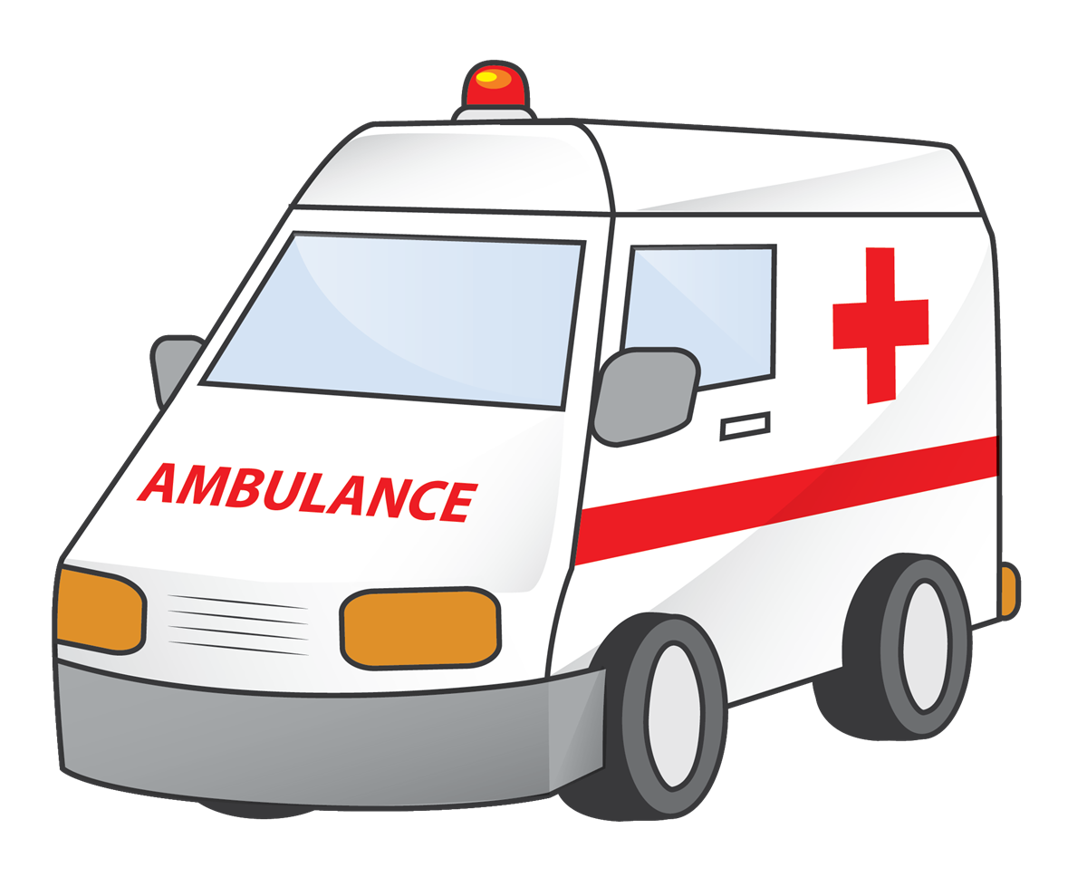 coloring clipart ambulance